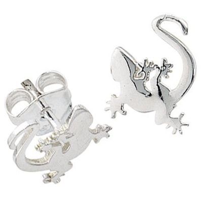 Paar Ohrstecker * GECKO * 925/- Sterlingsilber * rhodiniert * Ohrringe Schmuck