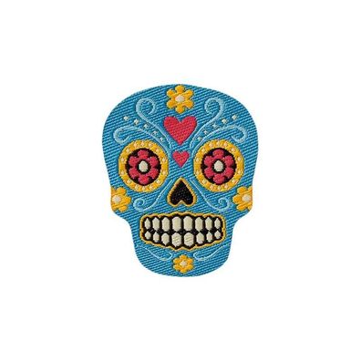 Mono Quick 0831x Totenkopf, Applikation, Día de Muertos Bügelbild, Patch, Bunt