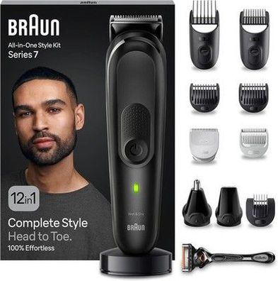 Braun All-In-One Bartpflege Body-Groomer Set, 12-in-1 Barttrimmer - MGK7460