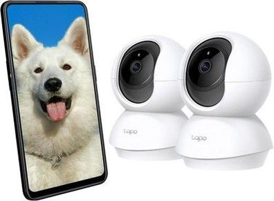 Tapo TP-Link C200P2 360° Überwachungskamera für den Innenbereich, 1080P, 2 STK