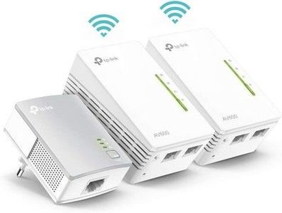 TP-Link WLAN Powerline Adapter Triple Set TL-WPA4220T KIT 600Mbit/s, Wi-Fi Clone