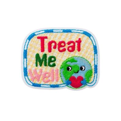 Mono-Quick 14157 RECYCL-PATCH Treat me well Applikation, Patch, Bügelbild