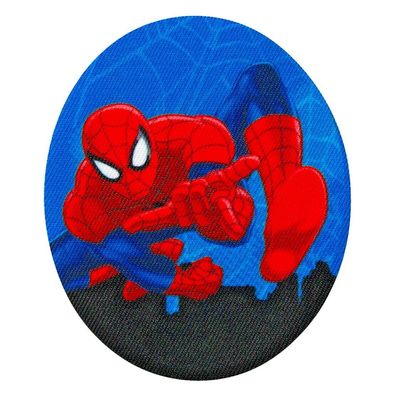HKM 34016 Spider-Man Flicken Oval, verschiedene Motive, Spiderman Patch