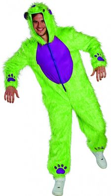 PxP 14102 - Crazy Bear Erwachsenen Kostüm Gr. S - XL Grüner Bär