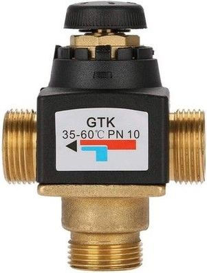 Thermostat Wassermischventil, 3-Wege Außengewinde DN20 Messing Wassermischventil