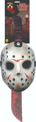 Rubies 38785 - Jason Maske und Machete, Halloween, Friday 13th, Freitag der 13