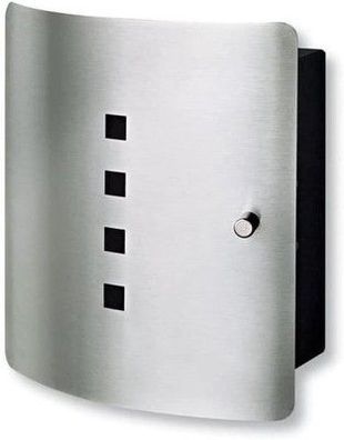 Burg Wächter Schlüsselbox mit 10 Haken und magnetischem Verschluss, Edelstahl