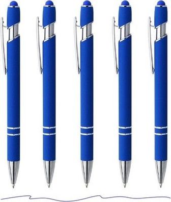 ENLACE 5 Stk. Kugelschreiber Ergonomische Hochwertig Kugelschreiber Blau, 0,7 mm