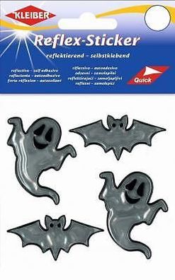 Kleiber Reflex-Sticker Halloween - Selbstklebende, reflektierende 4er Sets