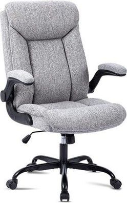 MZLEE Ergonomischer Bürostuhl Computerstuhl Schreibtischstuhl Drehbar - Grau