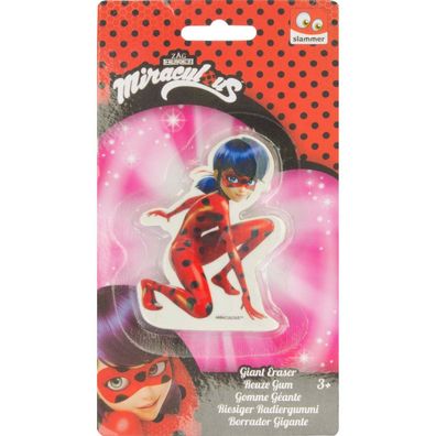 Ladybug Jumbo Radiergummi, Großer Miraculous Radierer, Eraser, Schreibzubehör