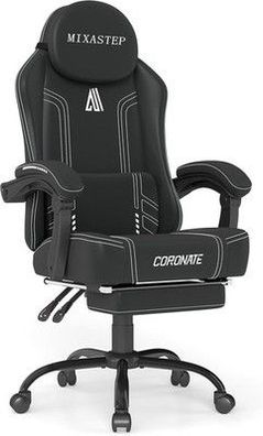 Nsmazxo Gaming Stuhl Ergonomisch mit Verstellbarer Rückenlehne & 360°, 150 KG