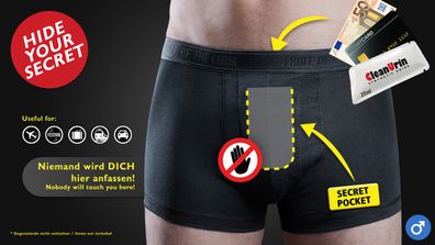 2x Spezialunterwäsche Geheimfach L No Name Unterhose CleanU pants Clean Urin NEU
