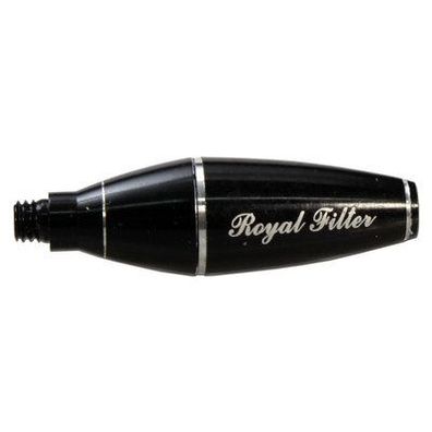 ROYAL FILTER 9mm Aktivkohle Adapter Screen Queen Prince sieblose Pfeife schwarz