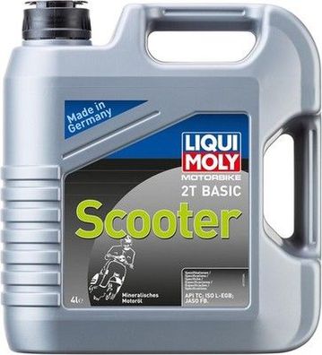 LIQUI MOLY Motorbike 2T Basic Scooter | 4 L | Motorrad 2-Takt-Öl, Art.-Nr.: 1237