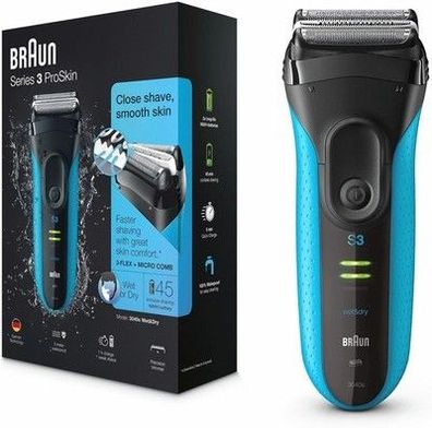 Braun Series 3 ProSkin Rasierer Herren, Elektrorasierer mit Präzisionstrimmer