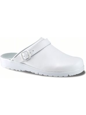 Sanita Herren Arbeit Pantolette Slipper White