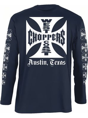 WCC West Coast Choppers Longsleeve OG Logo ATX Navy