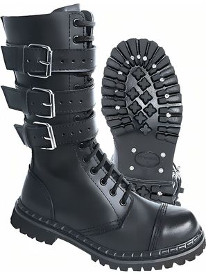 Brandit Schuh Phantom Boots with Buckle in Black