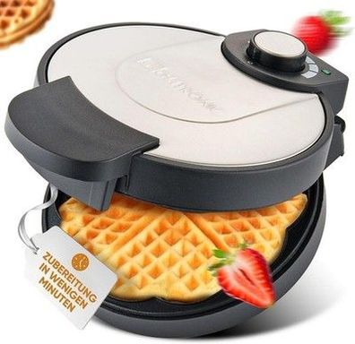 Clatronic® Waffeleisen | mit Ø 18cm, Waffle Maker, 1000W | WA 3492 - Küche