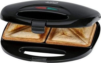 Clatronic® Sandwichmaker mit dreieckigen Sandwichplatten Toaster Schwarz ST 3477