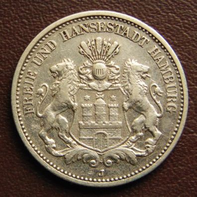 Hamburg. 2 Mark 1907 J
