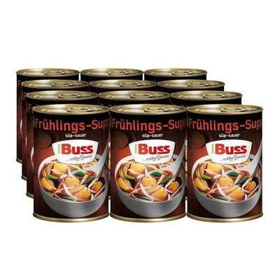 Buss Asia Suppen Gemüsesuppe chinesischer Art Süß-Sauer mit Ananas (12x 400g)