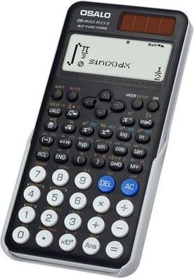 OSALO Wissenschaftlich Taschenrechner 417 Funktion 10 + 2 Stellen Display, schwarz