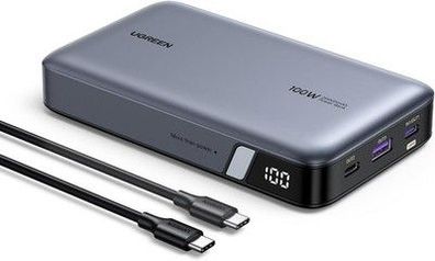 UGREEN Nexode 100W Power Bank 20000mAh Powerbank mit 3 Anschlüsse USB C