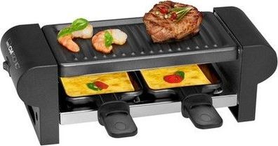 Clatronic® Mini Raclette 2 Personen ca. 20,5 x 10,5 cm Grillfläche, 350W RG 3592