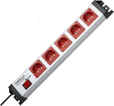 Kopp 227720019 Powerversal mit Überspannungsfilter & Schalter, 5-Fach, Steckdose