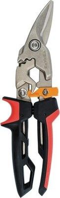 Fiskars Blechschere Linker Schnitt, Bis zu 40% mehr Kraft, Länge: 24,7cm, Schere