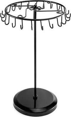 QWORK® Drehbar Schmuckständer mit 23 Haken, Schmuckbaum (H34,8 x B20,5 cm)