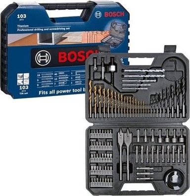 Bosch Accessories Professional 103-tlg. Bohrer- und Bit Set Titanium Box
