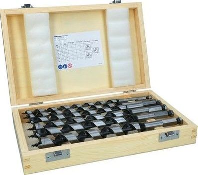 Bosch Professional 6tlg. Holzschlangenbohrer-Set mit 1/4"-Sechskantschaft Bohrer