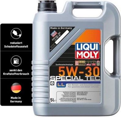 LIQUI MOLY Special Tec LL 5W-30 | 5 Liter Synthesetechnologie Motoröl, Nr.: 1193