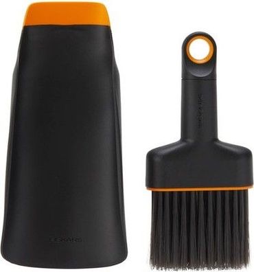 Fiskars Pflanzschaufel mit Bürste, 20,6-cm-Schaufel 18-cm-Bürste Werkzeug Garten