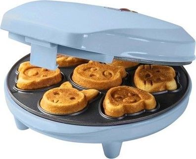 Bestron Waffeleisen für Mini-Cookies, Mini-Cookie-Maker in Tiermotiven, 700 Watt