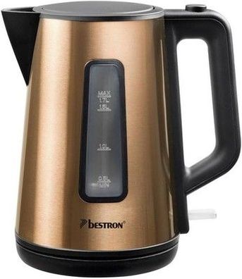 Bestron Wasserkocher mit 360° Basis, inkl. Kochstopp-Automatik 1,7L, 2200 Watt