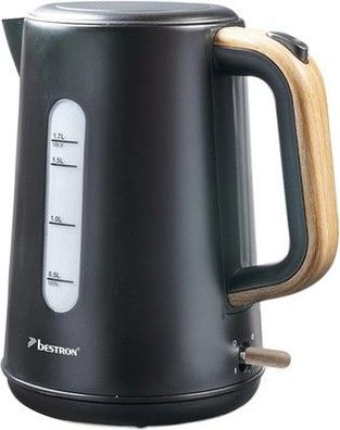 Bestron Wasserkocher mit 360° Basis, inkl. Kochstopp-Automatik, 2200 Watt - 1,7L