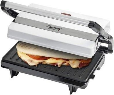 Bestron Kontaktgrill mit Auffangschale, Sandwichmaker mit Cool-Touch-Handgriff