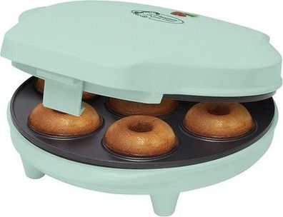 Bestron Donut Maker im Retro Design, Mini-Donut Maker für 7 kleine Donuts, 700 W