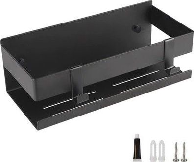 EXLECO Duschablage Ohne Bohren Duschregal Wand Edelstahl Badregal 23CM Gebürstet