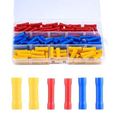 120 Stück Stoßverbinder Set, Quetschverbinder Kit, Elektrische Isoliert Set