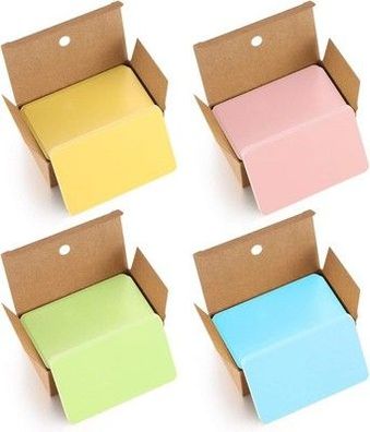 400 Stück Blanko Papier Karten, Farbige Kraftpapierkarten, Bunte Karteikarten