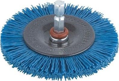 Wolfcraft Nylon-Scheibenbürste - 2726000 - soft - Durchmesser 75 mm - Reinigen