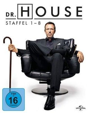 Dr. House - Die komplette Serie [Blu-ray]: Staffel 1-8 - TV-Serien, Deutsch