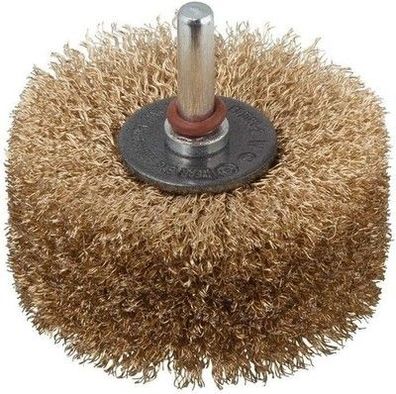 Wolfcraft Holz-Struktur-Bürste I 2265000 I für Holzflächen I Ø 80 x 35 mm