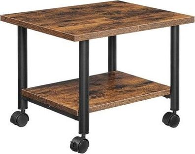 Druckertisch Druckerwagen mit arretierbaren Rädern Druckerständer 48,5x40x36,5cm