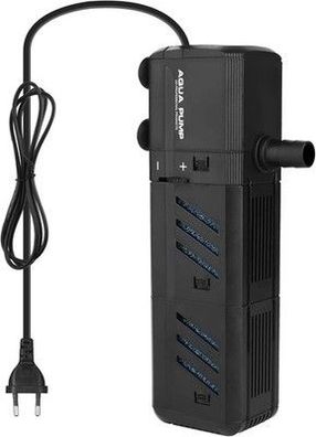 Aquarium Internal Filter 12W Einstellbarer Aquarium Innenfilter 1200L/H 300-500L